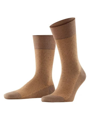 Falke Skarpety "Sens. Herringbone" w kolorze jasnobrązowym rozmiar: 43-44
