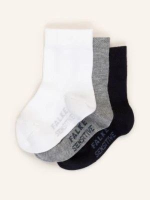 Falke Skarpety Sensitive, 3 Pary grau
