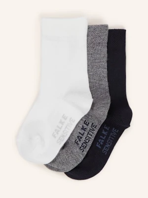 Falke Skarpety Sensitive, 3 Pary schwarz