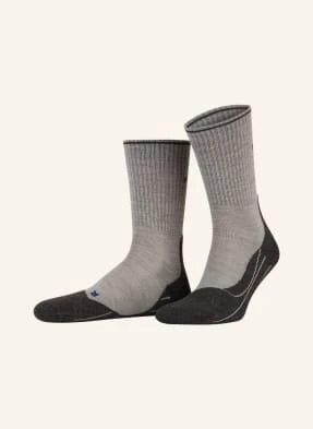 Falke Skarpety Trekkingowe tk2 Wool Silk grau