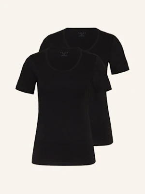 Falke T-Shirt Daily Comfort, 2 Szt. schwarz
