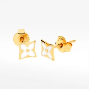 Fantazyjne kolczyki ze złota sztyfty Filipowicz