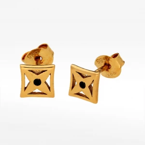 Fantazyjne kolczyki ze złota sztyfty Filipowicz