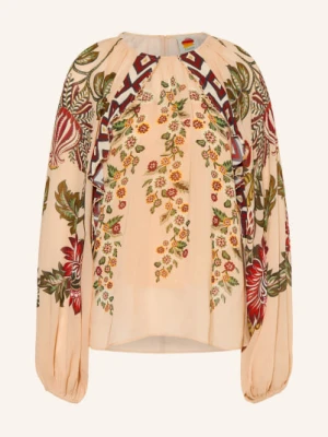 Farm Rio Bluzka Koszulowa Ligia Floral Cascade beige