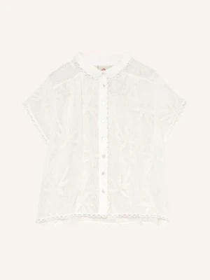 Farm Rio Bluzka Koszulowa White Palm Trees weiss