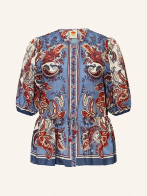 Farm Rio Bluzka Z Falbanami blau