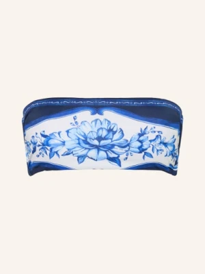 Farm Rio Góra Bikini Typu Bandeau Porcelain Garden blau