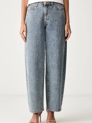 Farm Rio jeansy relaxed fit damskie niebieski