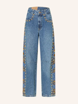 Farm Rio Jeansy Straight Z Ćwiekami blau