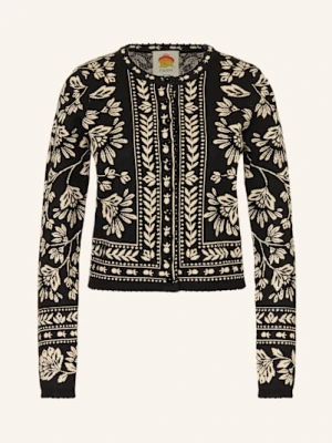 Farm Rio Kardigan Flower Bloom schwarz