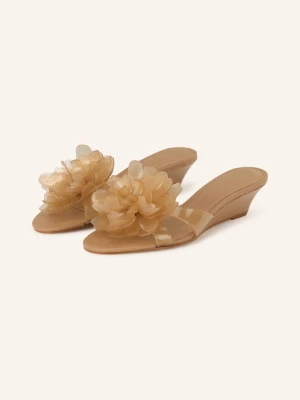 Farm Rio Buty Na Koturnie Flower Jelly beige