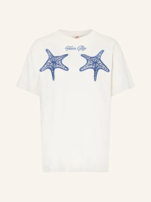 Farm Rio Koszulka Starfish Z Ażurową Koronką weiss