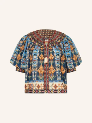 Farm Rio Koszulka Z Dekoltem W Serek blau