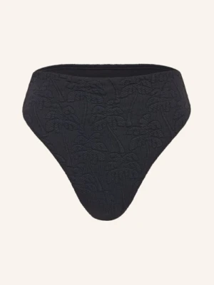 Farm Rio Majtki Bikini Z Wysokim Stanem Black Palm Trees schwarz