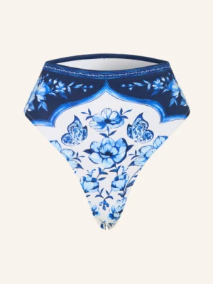Farm Rio Majtki Bikini Z Wysokim Stanem Porcelain Garden blau