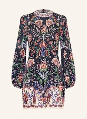 Farm Rio Sukienka Satynowa Marvelous Garden schwarz