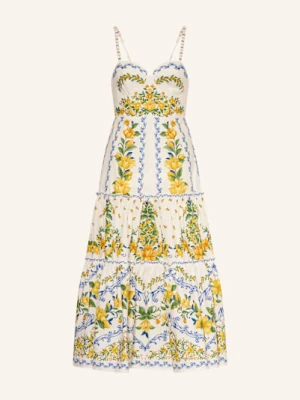 Farm Rio Sukienka Sicily Z Ozdobnymi Kamykami weiss