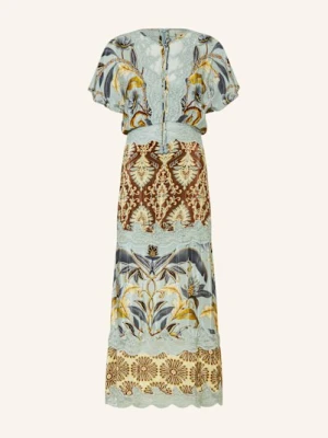 Farm Rio Sukienka Snake Garden Z Koronką braun