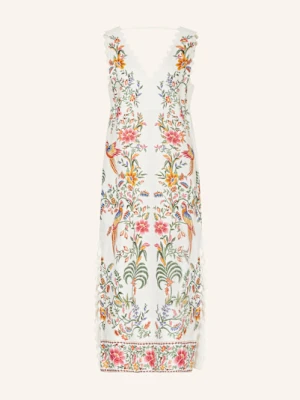 Farm Rio Sukienka Z Lnu Delicate Forest weiss