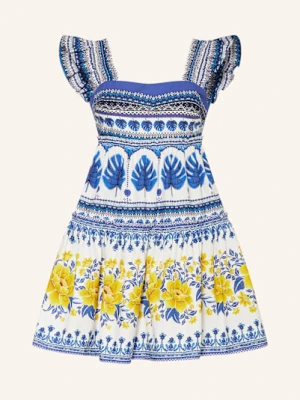 Farm Rio Sukienka Zuli Z Falbankami blau