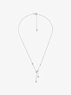 Fasetowany naszyjnik ze srebra próbny 925 pokryty metalem szlachetnym Michael Kors