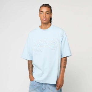 FAVELA Runstitch T-Shirt mężczyźni T-Shirty i Polo niebieski rozmiar Odzież