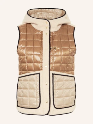 Fay Kamizelka Pikowana Z Mieszanki Materiałów braun