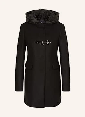 Fay Płaszcz Wełniany Z Podpinką schwarz