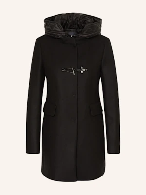 Fay Płaszcz Wełniany Z Podpinką schwarz