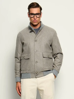 Fay Wełniana kurtka bomber | Regular Fit szary