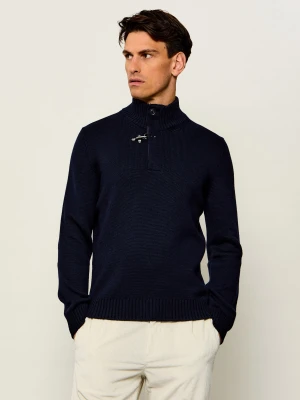 Fay Wełniany sweter | Regular Fit granatowy