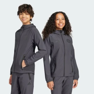 FC Bayern Tiro 25 Competition Vis Tech Travel Jacket Kids Adidas Carbon
