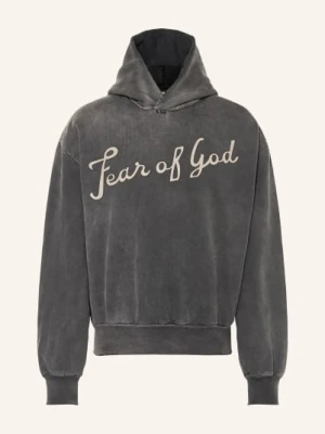 Fear Of God Bluza Z Kapturem schwarz CZIEMNOSZARY