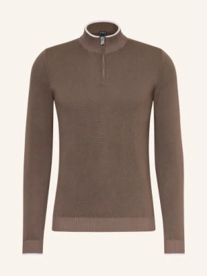 Fedeli Bluzka Z Pikowanym Kołnierzem beige