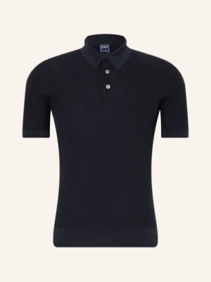 Fedeli Dzianinowa Koszulka Polo blau