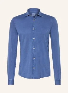 Fedeli Koszula Stelve Extra Slim Fit blau