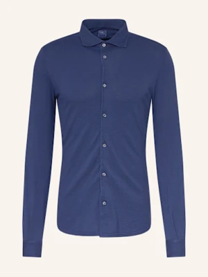 Fedeli Koszula Z Piki Custom Fit blau