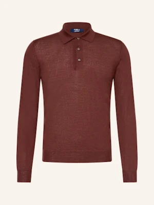 Fedeli Koszulka Polo Z Dzianiny braun