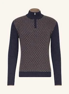 Fedeli Sweter Typu Troyer blau