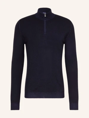 Fedeli Sweter Typu Troyer blau GRANATOWY