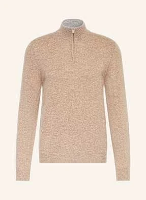 Fedeli Sweter Typu Troyer Z Dodatkiem Kaszmiru beige