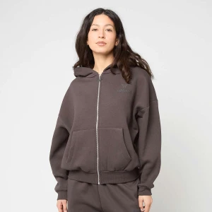 Felicious Basic Chest Logo Zipper kobiety Bluzy brązowy rozmiar Odzież