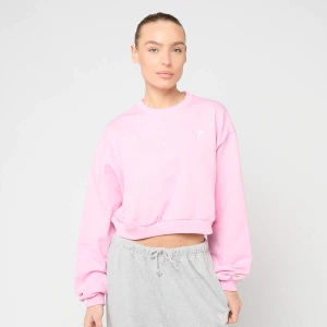 Felicious Cropped Terry Crewneck kobiety Bluzy różowy rozmiar Odzież