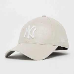 Female 9FORTY Crinkled PU New York Yankees, markiNew Era, Czapki, w kolorze beż, rozmiar: