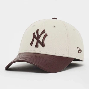 Female 9Forty Pu Visor New York Yankees, markiNew Era, Czapki, w kolorze beż, rozmiar: