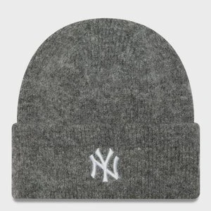 Female Wide Cuff Beanie MLB New York Yankees dgr, markiNew Era, Czapki beanie, w kolorze szary, rozmiar: