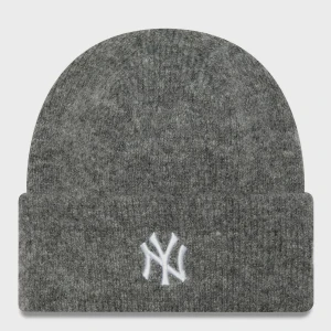 Female Wide Cuff Beanie MLB New York Yankees dgr, markiNew Era, Czapki beanie, w kolorze szary, rozmiar: