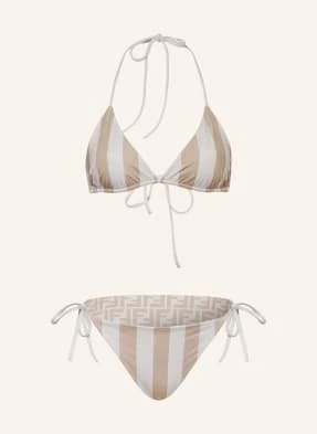 Fendi Bikini Trójkątne, Dwustronne beige