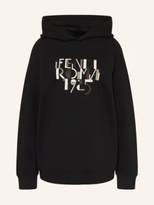 Fendi Bluza Z Kapturem Oversize schwarz