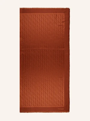 Fendi Chusta Z Dodatkiem Jedwabiu orange